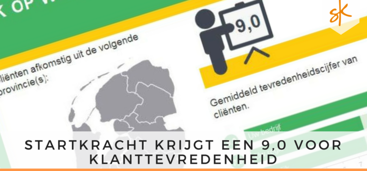 StartKracht - Tevredenheidsonderzoek Februari 2018 - klanten geven een 9,0